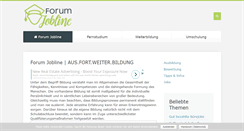 Desktop Screenshot of forum-jobline.de