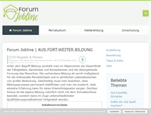 Tablet Screenshot of forum-jobline.de
